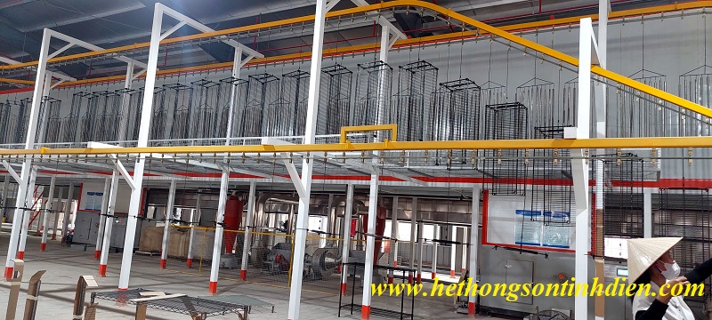 CUNG CẤP TRỌN GÓI DÂY CHUYỀN SƠN TĨNH ĐIỆN TỰ ĐỘNG